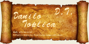 Danilo Toplica vizit kartica